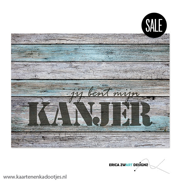 1/10/50x Ansichtkaart jij bent mijn kanjer