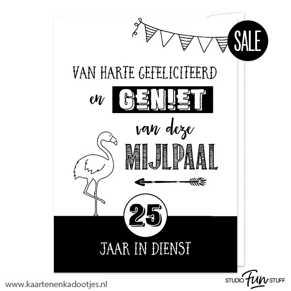 Kaart 25 Jaar In Dienst - Kaarten En Kadootjes