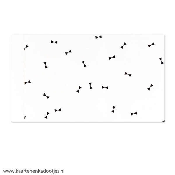 Kadozakje medium 12x19 cm strikjes