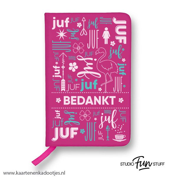Notitieboekje A6 juf bedankt diverse kleuren - Afbeelding 5