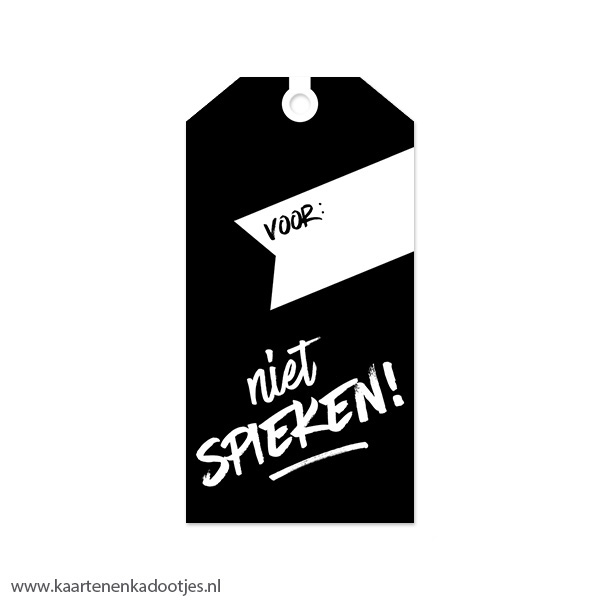 Kadolabel medium niet spieken zwart/wit
