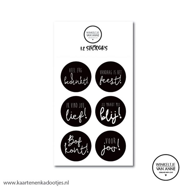 Stickervel A5 bofkont - 2x6 stickers