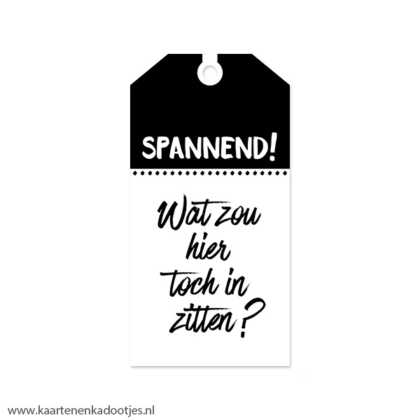 Kadolabel medium Sint serie spannend