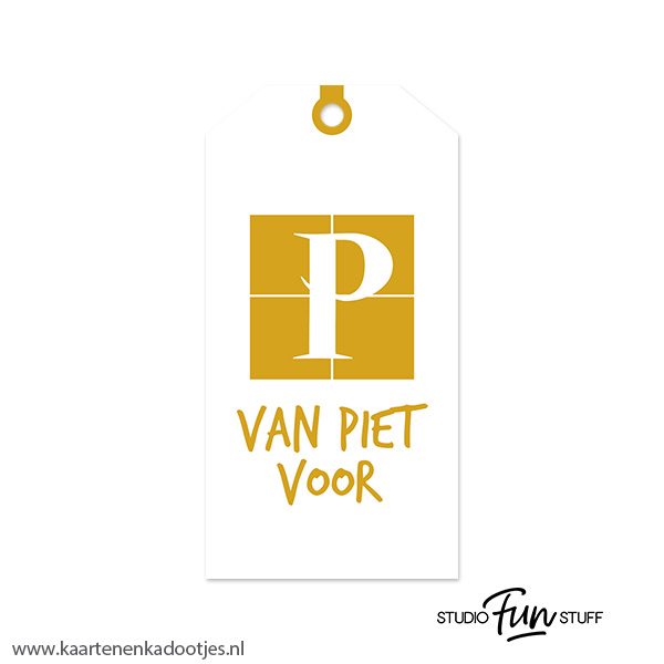 Kadolabel medium Sint serie van Piet voor - 12 kleuren - Afbeelding 9