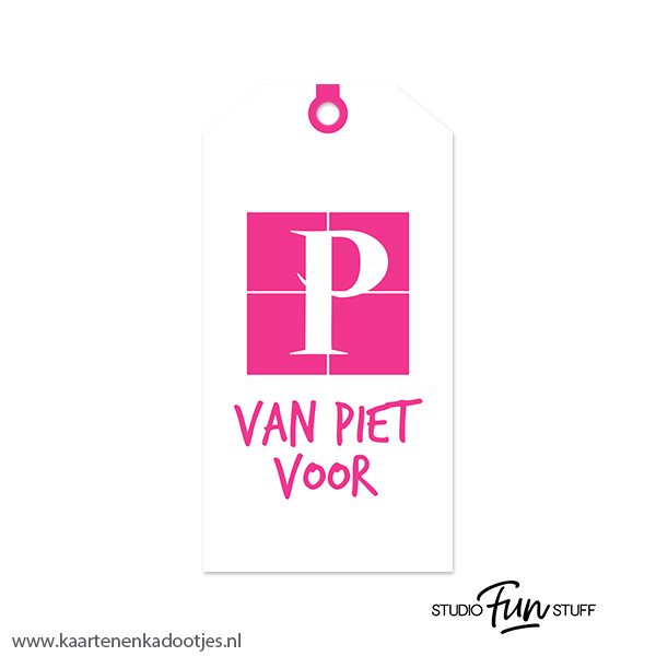 Kadolabel medium Sint serie van Piet voor - 12 kleuren