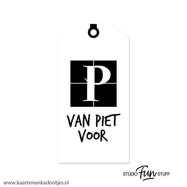Kadolabel medium Sint serie van Piet voor - 12 kleuren - Afbeelding 12