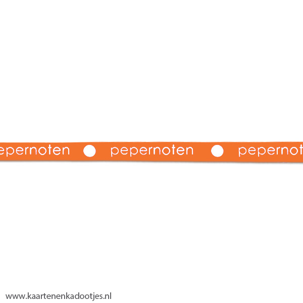 Krullint 10 mm pepernoten oranje 3 meter