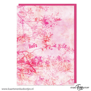 Kaart liefs aquarel takken