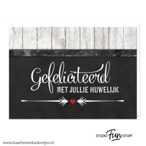 Kaart gefeliciteerd met jullie huwelijk