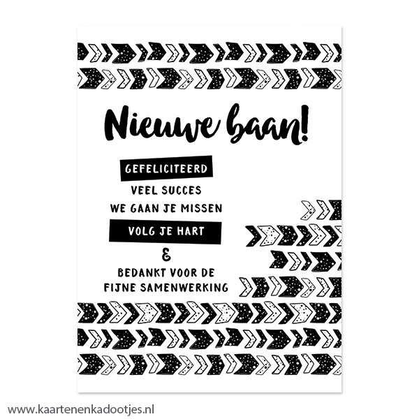 Kaart nieuwe baan