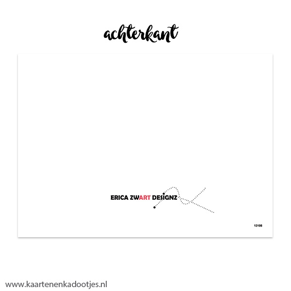 1/10x Dubbele kaart tell me why aquarel bloesem - Afbeelding 2