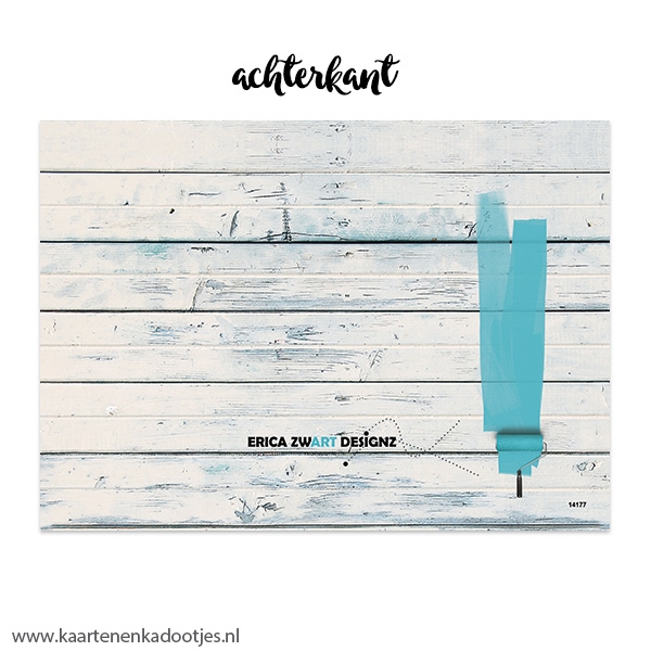1/10x Dubbele kaart eindelijk uitgeklust houtlook - Afbeelding 2