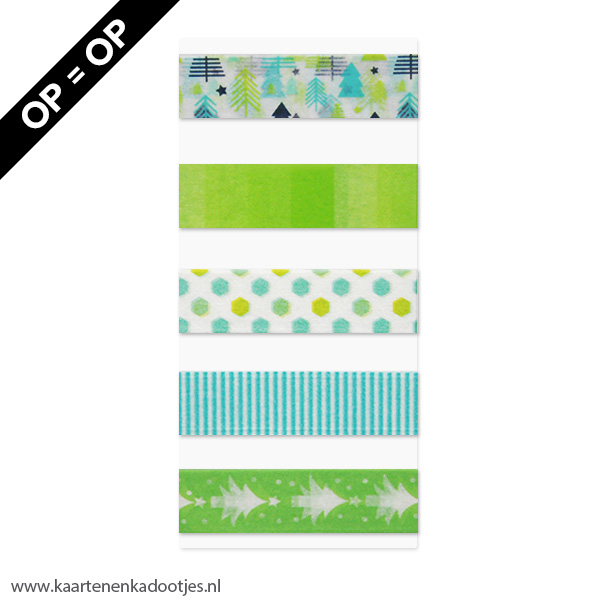 Washi tape mix 083 Kerst