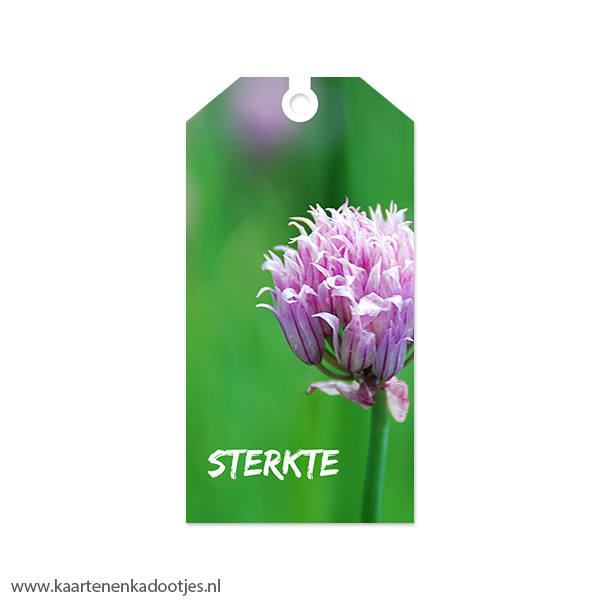 Kadolabel medium sterkte foto bloem