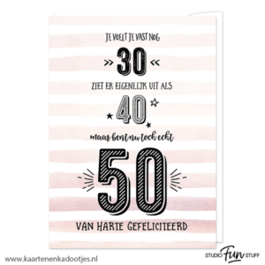 Kaart nu echt 50 peach