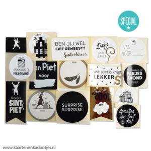 15 Stickers Sint 2 assorti
