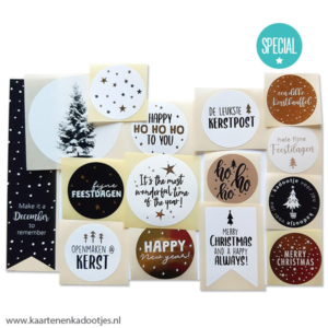 15 Stickers Kerst 7 assorti