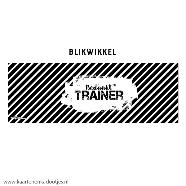 Kadoblik 750 ml bedankt trainer - Afbeelding 2
