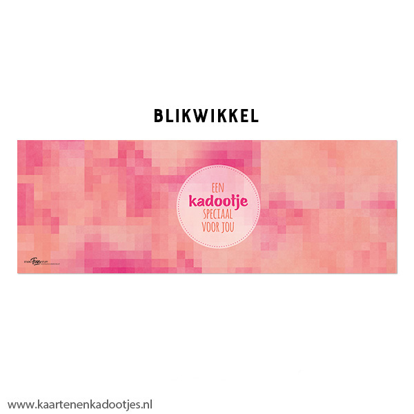 Kadoblik 750 ml een kadootje speciaal voor jou pink/zalm - Afbeelding 2
