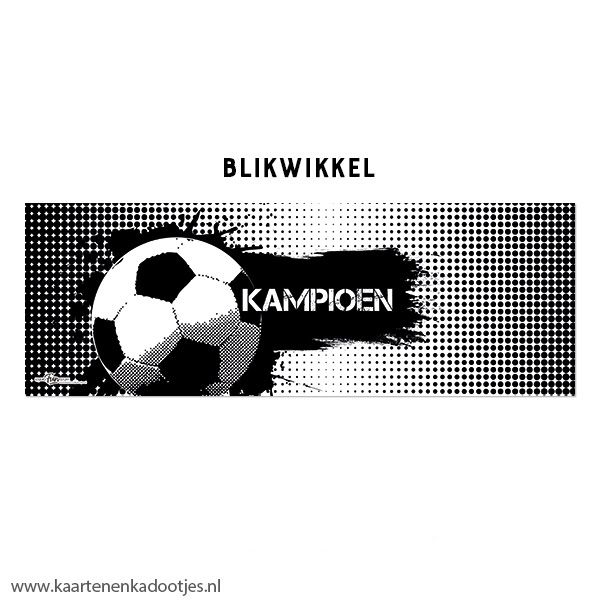 Kadoblik 750 ml kampioen voetbal - Afbeelding 2