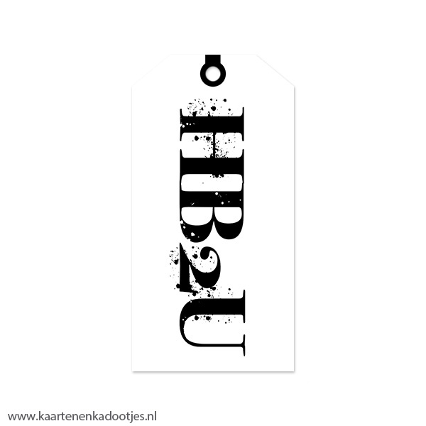 Kadolabel medium HB2U wit/zwart