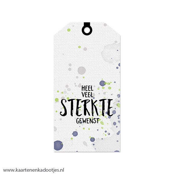 Kadolabel medium heel veel sterkte gewenst waterverf
