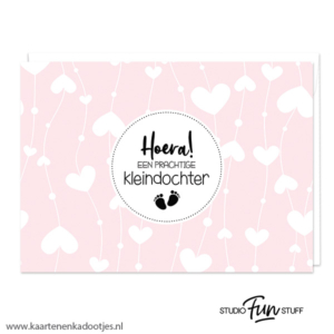 Kaart hoera een prachtige kleindochter