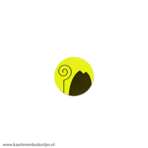 12 Stickers rond 20 mm staf en mijter