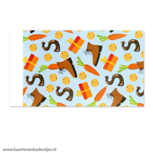 Kadozakje medium 12x19 cm wortels en pepernoten