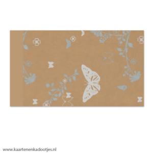 Kadozakje medium 12x19 cm butterfly garden kraft