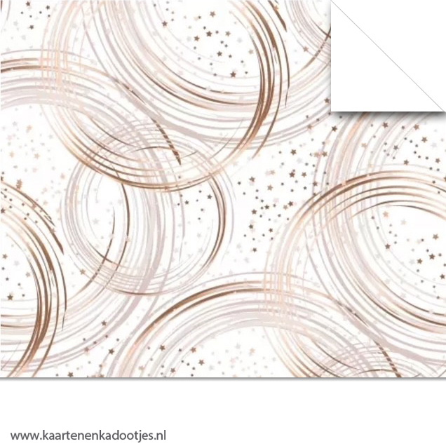 Kadopapier glitter en glamour rose goud