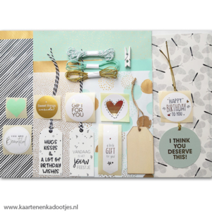 Inpakset 044 mint/goud