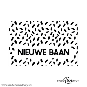 Kadokaartje rechthoek 85x55 mm nieuwe baan
