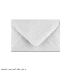 Mini envelop 94x62 mm metallic zilver