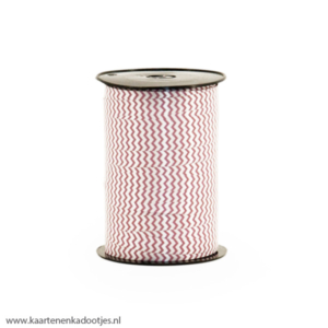 Krullint 10 mm waves oudroze dubbelzijdig 3 meter