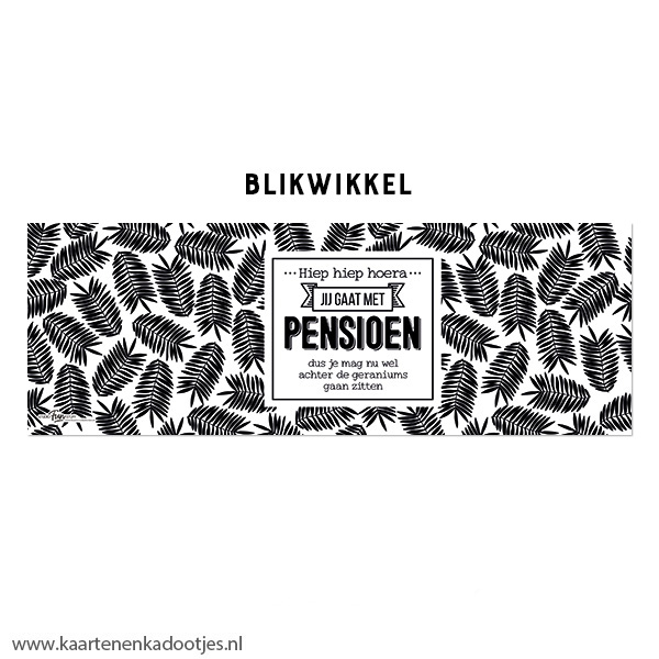 Kadoblik 750 ml hoera jij gaat met pensioen geraniums - Afbeelding 2