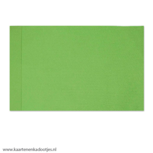 Kadozakje large 17x25 cm kraft appelgroen