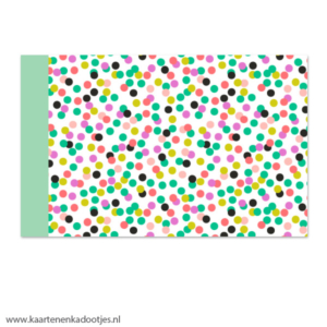 Kadozakje large 17x25 cm colorful confetti