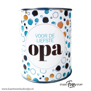 Kadoblik 750 ml voor de liefste opa