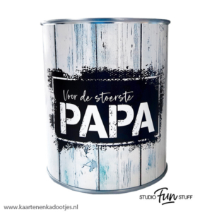 Kadoblik 750 ml voor de stoerste papa