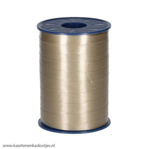 Krullint 10 mm mat taupe 5 meter