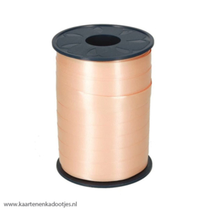 Krullint 10 mm mat abrikoos 5 meter