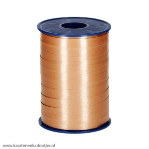 Krullint 10 mm mat karamel 5 meter