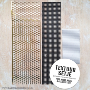 Textuursetje voor mixed media en gel printing