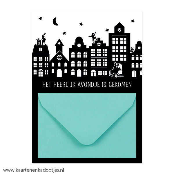 Geldkaart het heerlijk avondje is gekomen - diverse envelopkleuren - Afbeelding 3