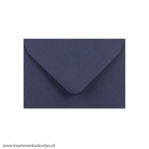 Mini envelop 94x65 mm donkerblauw
