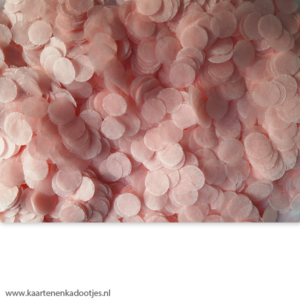 Confetti 5 gram rond 10 mm effen roze